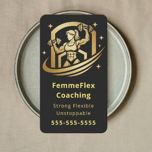 Fitness Coach für Frauen Luxus-Design Gym-Trainer Visitenkarte