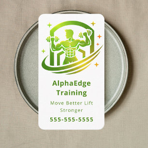 Fitness Coach Personal Trainer Online Fitness Coac Visitenkarte