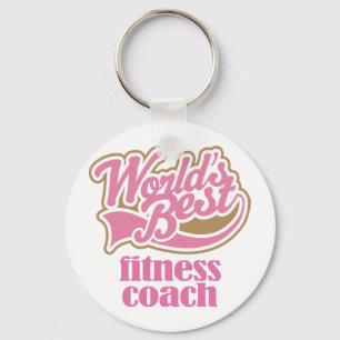 Fitness Coach Pink-Geschenk Schlüsselanhänger