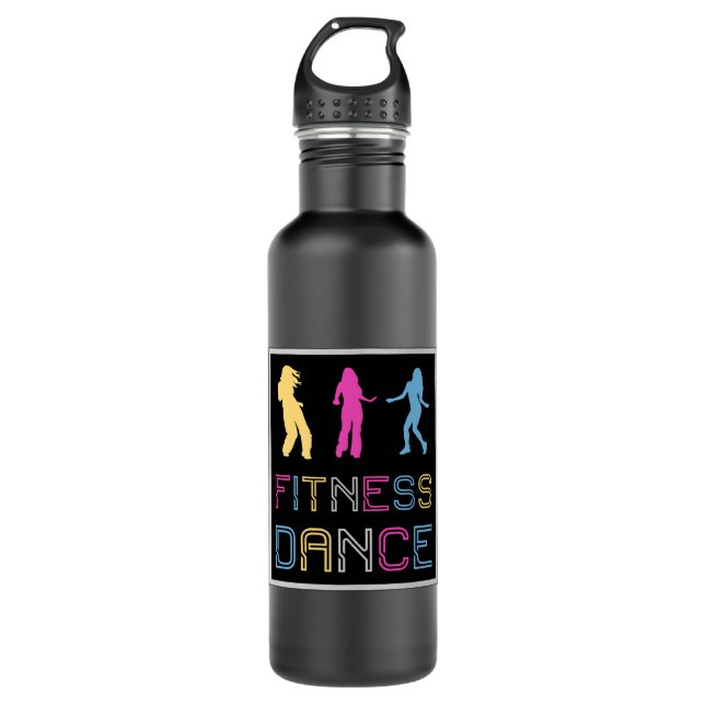 Fitness Dance Gym Dancing Workout Sport Geschenkid Edelstahlflasche (Vorderseite)