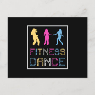 Fitness Dance Gym Dancing Workout Sport Geschenkid Postkarte