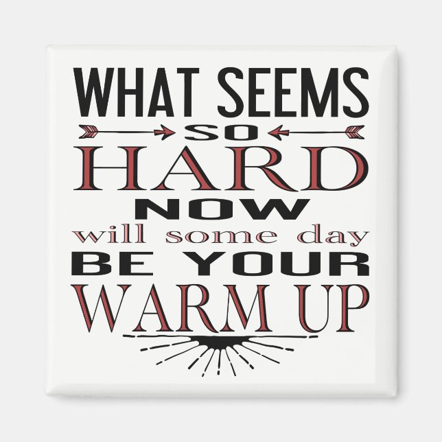 Fitness Dance Motivierend Zitat Magnet (Vorne)