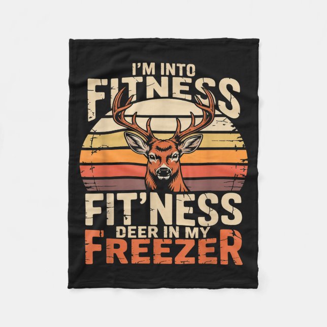 Fitness Deer In My Zer Deer Hunting  Fleecedecke (Vorderseite)