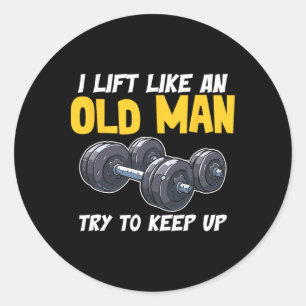 Fitness der Bodybuilding und Gym-Motivierend Zitat Runder Aufkleber