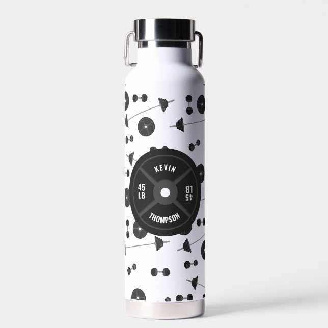 Fitness der Gewichtsausbildung Name der Bodybuildi Trinkflasche (Vorne)