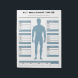 Fitness der Zielkörpermessungen Notizblock<br><div class="desc">Fitness für Jungen mit der Zielkörpermessung. Protokollieren Sie Ihren Fortschritt jede Woche mit diesem Body Mass Tracker Notizblock. Blaue Version.</div>