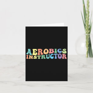 Fitness des Aerobic Instructors Karte