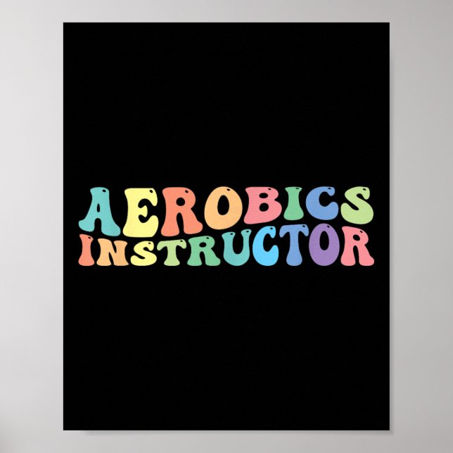 Fitness des Aerobic Instructors Poster (Vorne)