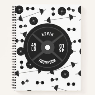 Fitness des Gewichtstrainings Dumbell Bodybuilding Notizbuch