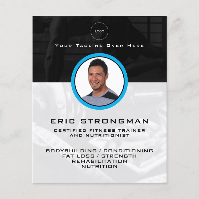 Fitness des persönlichen Profils Flyer (Vorne)