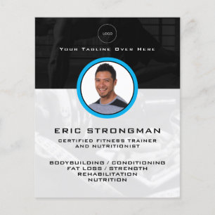 Fitness des persönlichen Profils Flyer