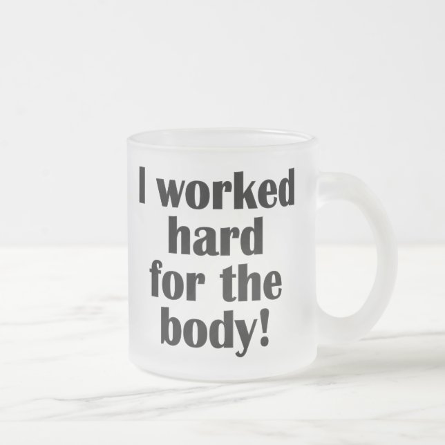 Fitness, die ich hart für den Körper arbeitete Mattglastasse (Rechts)