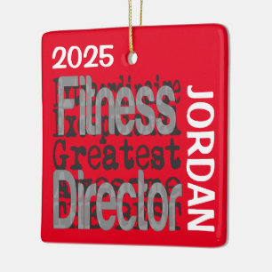 Fitness Director Extraordinaire CUSTOM Keramikornament