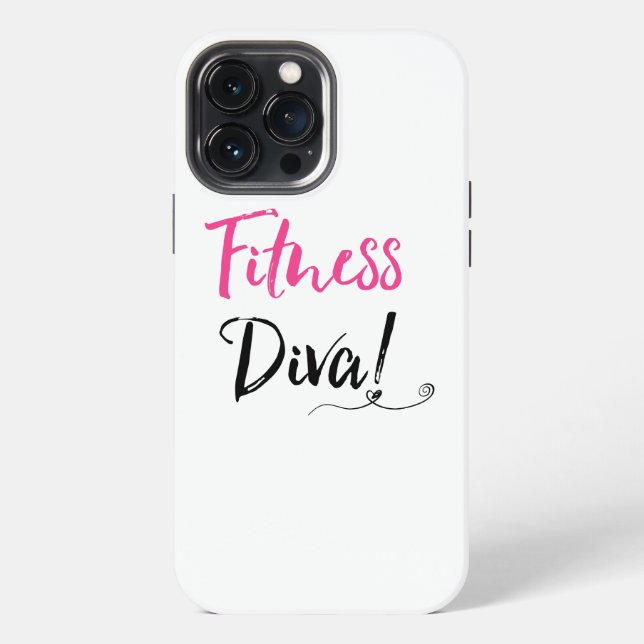 "Fitness Diva!" iPhone Hülle (Rückseite)