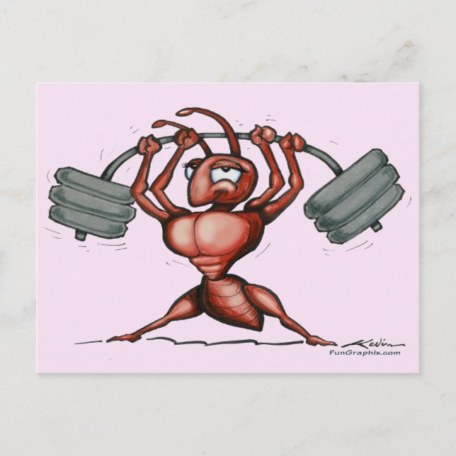 Fitness Diva Postkarte (Vorderseite)