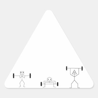 Fitness Dreieckiger Aufkleber