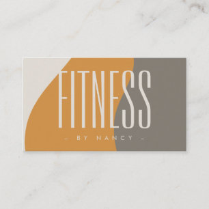 Fitness Earth Tones Rustic Visitenkarte