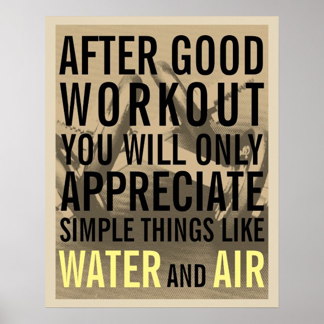 Fitness-Fitness-Stil Motivation Abdeckung Poster (Vorne)
