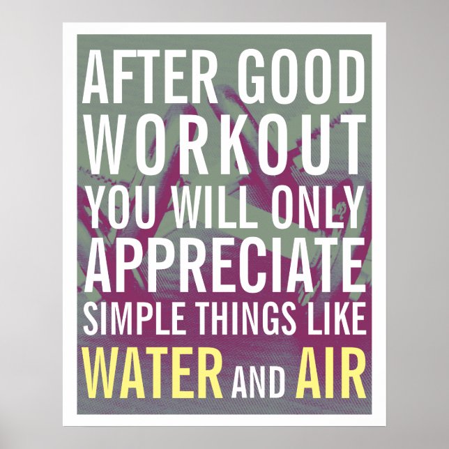 Fitness-Fitness-Stil Motivation Abdeckung Poster (Vorne)