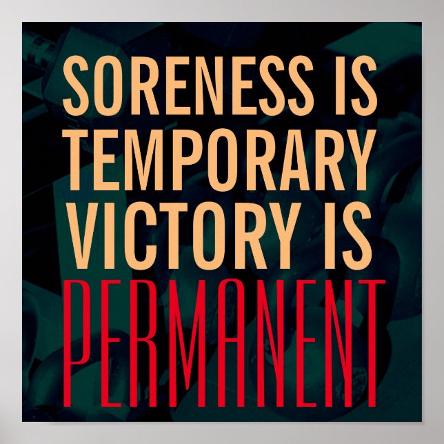 Fitness Fitnessstudio gewichtet Inspiration Stil A Poster (Vorne)