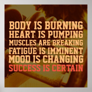 Fitness Fitnessstudio Inspiration Cover Poster