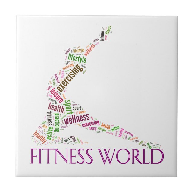 Fitness Fliese (Vorderseite)
