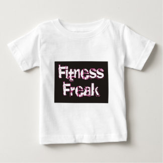 Fitness Freak - Schwarz & Rosa Baby T-shirt