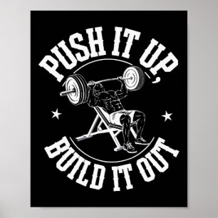 Fitness für die Bodybuilding von Incline Bench Wor Poster