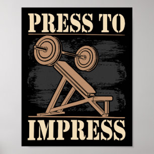 Fitness für die Bodybuilding von Incline Bench Wor Poster