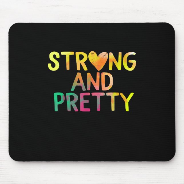 Fitness für hübsche und starke weibliche Computers Mousepad (Vorne)