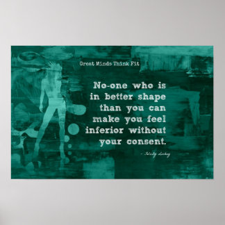 Fitness für Selbstvertrauen! Poster