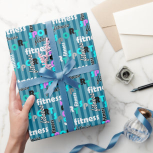 Fitness für Sportbekleidung Geschenkpapier