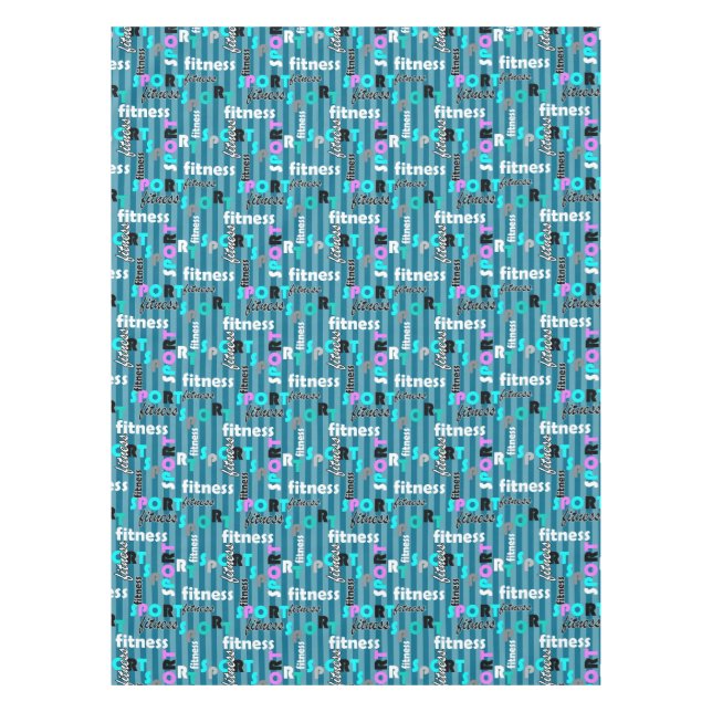 Fitness für Sportbekleidung Tischdecke (Vorderseite)