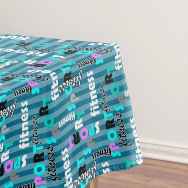 Fitness für Sportbekleidung Tischdecke (Beispiel)