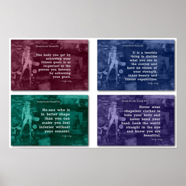 Fitness für Vertrauen und innere Schönheit! Poster (Vorne)