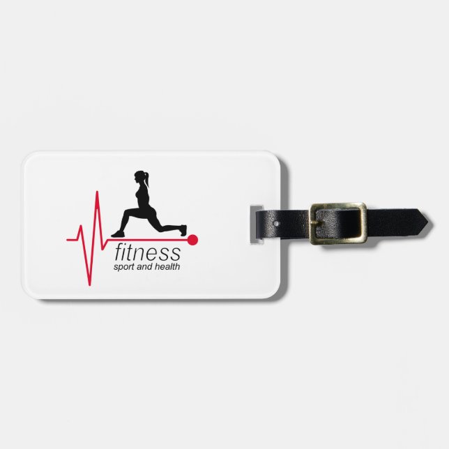 Fitness Gepäckanhänger (Vorderseite horizontal)