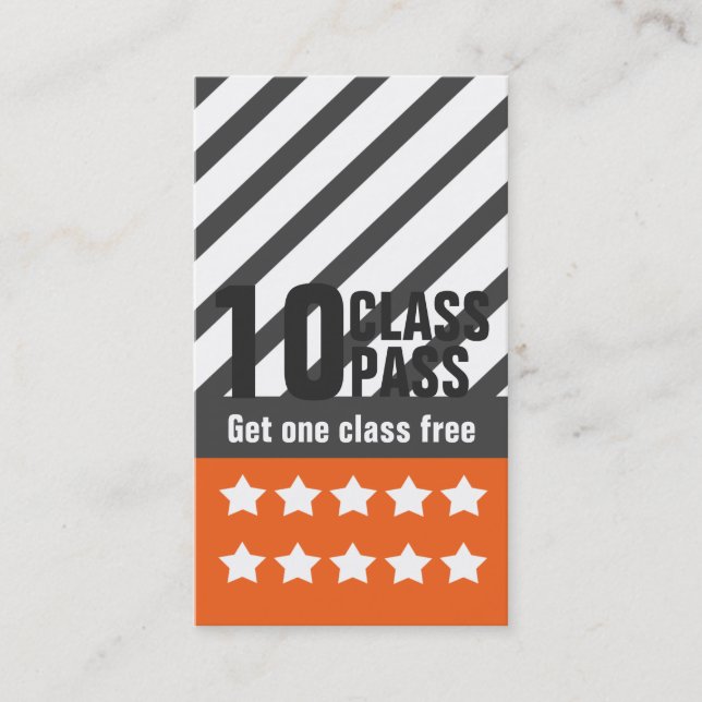 Fitness-Geschäfts-Karte Treuekarte (Vorderseite)