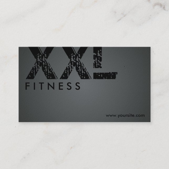 Fitness - Geschäfts-Karten Visitenkarte (Vorderseite)