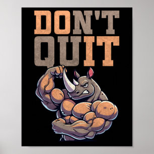 Fitness-Geschenk für Männer Trainingsmotivation Fi Poster