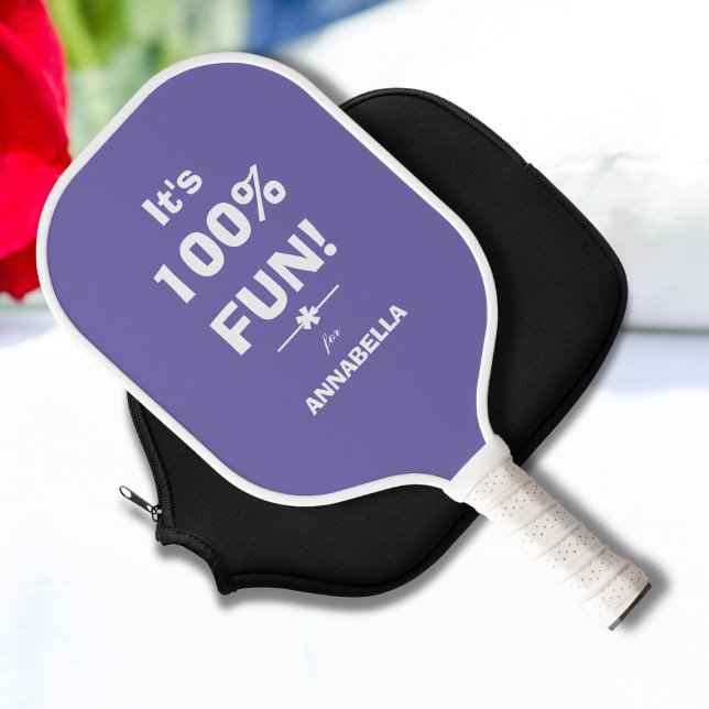 Fitness Geschenk für sie, Personalisiert schick bl Pickleball Schläger (Fitness Gift For Her - Personalized Chic Blue and  White Pickleball Paddle.)