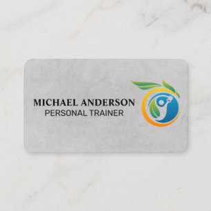 Fitness Gesundheit Workout-Logo Fitnessstudio Visitenkarte