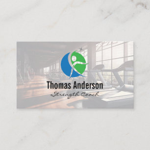 Fitness Gesundheitslogo Fitnessstudio Visitenkarte