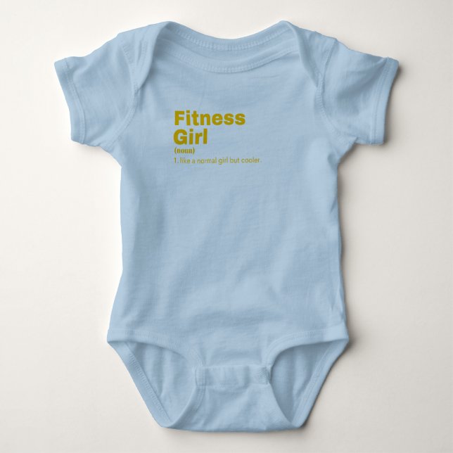 Fitness Girl - Fitness Baby Strampler (Vorderseite)