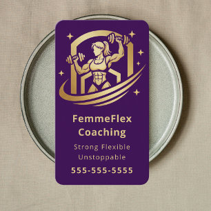Fitness Girl Personal Trainer Moderne Schulung Visitenkarte