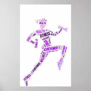 Fitness girl poster