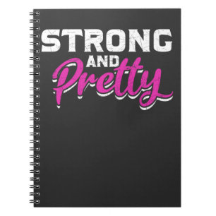 Fitness Girl Weightlift Weibliche Fitness Workout Notizblock