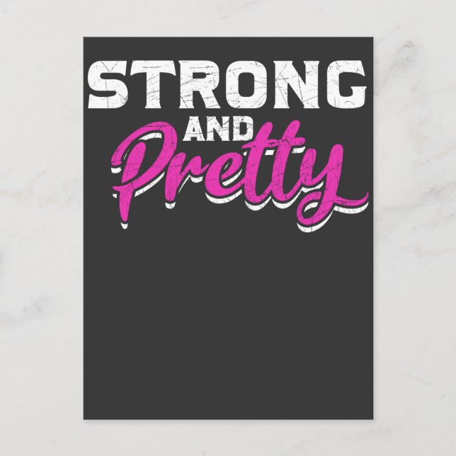 Fitness Girl Weightlift Weibliche Fitness Workout Postkarte (Vorderseite)