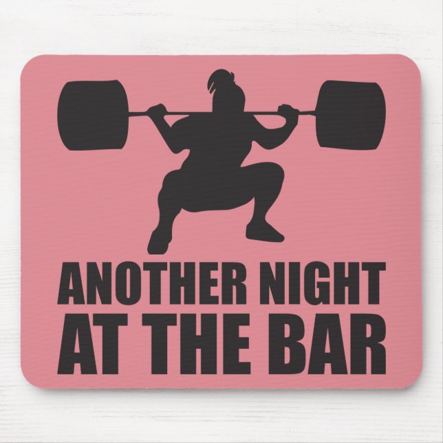 Fitness Girl Workout Gym Mousepad (Vorne)