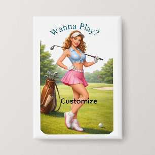 Fitneß Golfspielerin Thunder_Cove Button