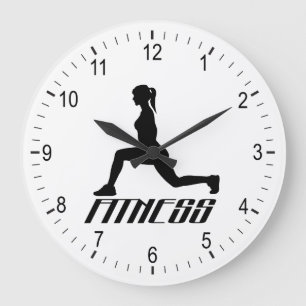 Fitness Große Wanduhr